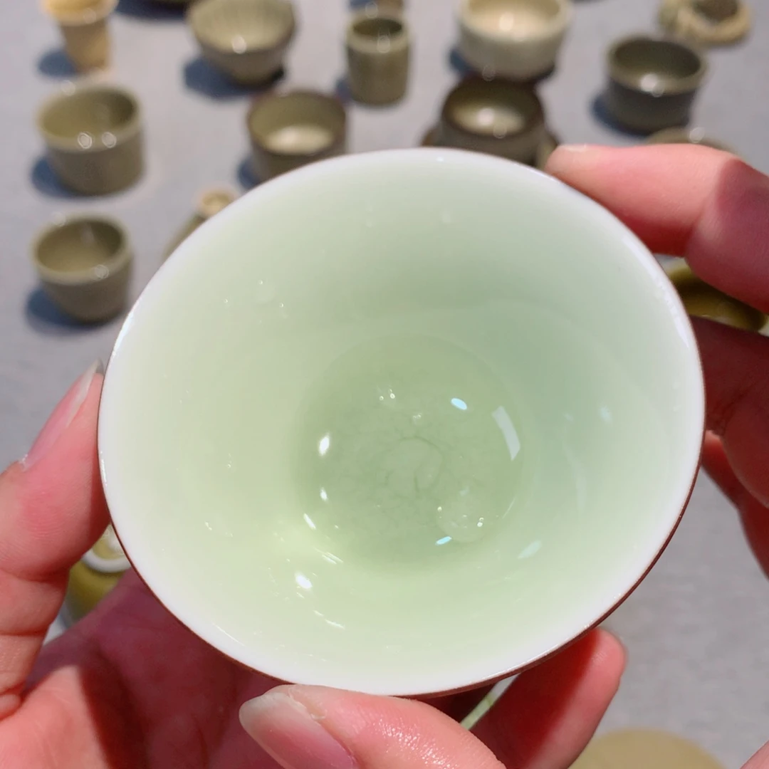 心***系龙泉青瓷茶具杯子