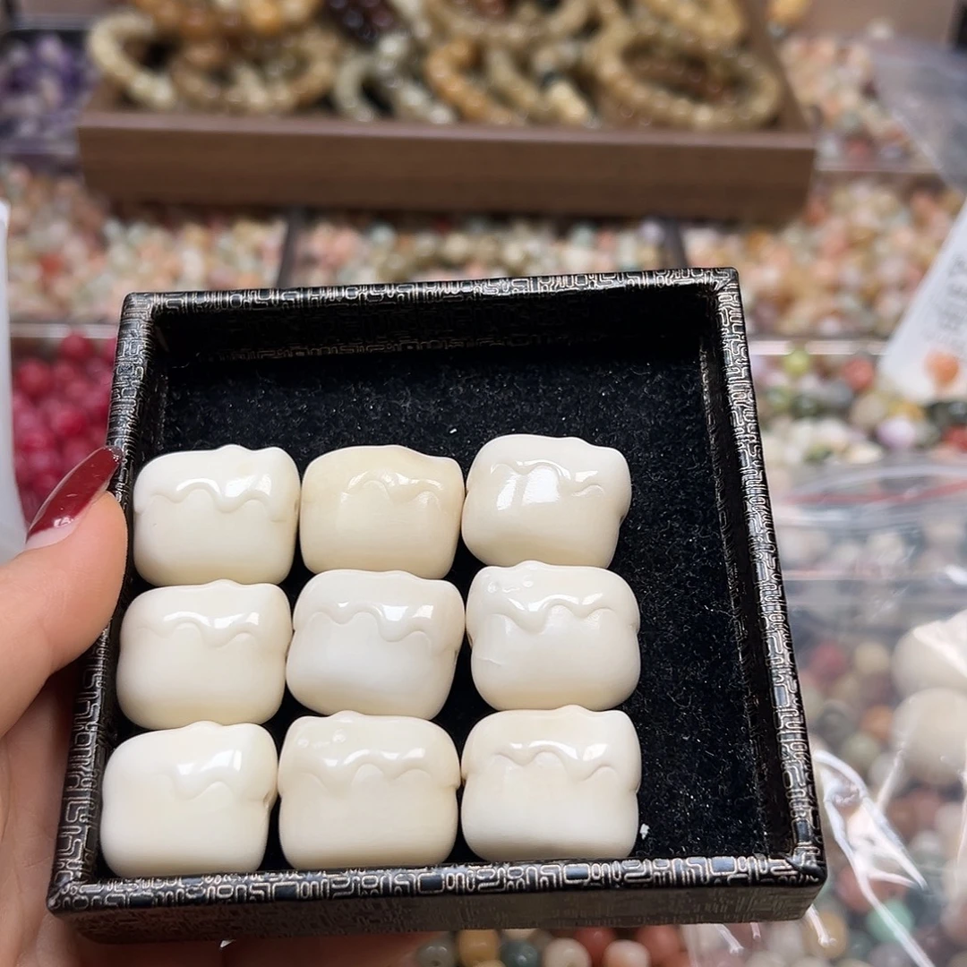 暖***暖手串菩提根/象牙果瑕疵猫咪相机9颗有裂