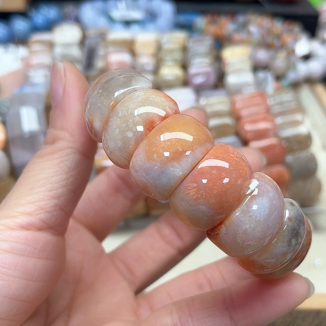 硅化珊瑚（珊瑚玉）手链未镶嵌小*硕340