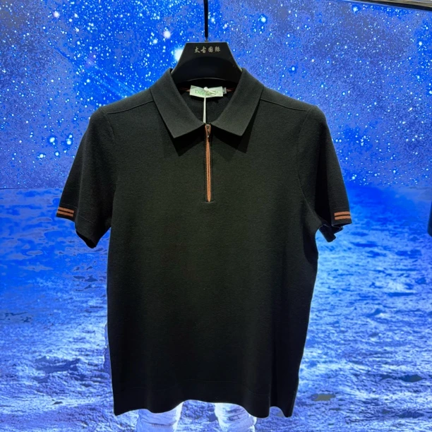 25秋季针织拉链领Polo