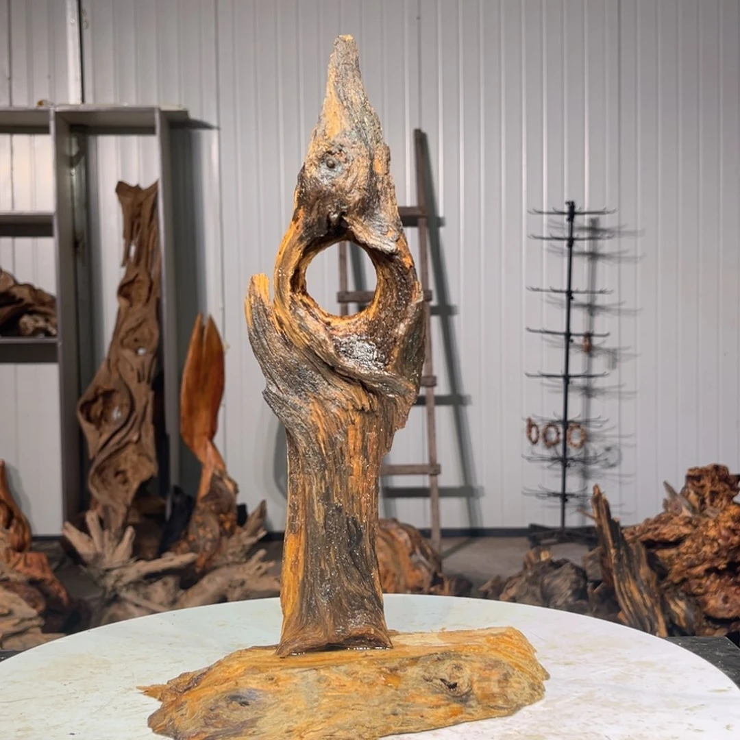 胡***来木材猛子琥珀木摆件29