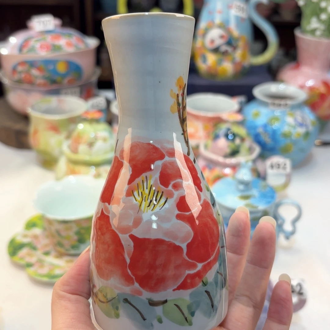 景德镇手绘高温釉下彩陶瓷茶具