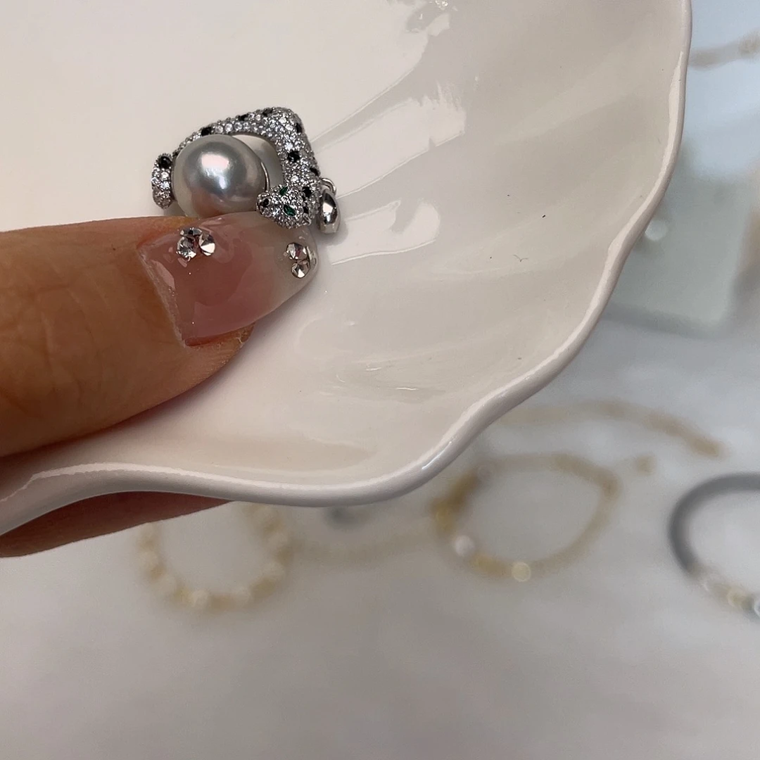 海水珍珠银S925镶嵌吊坠(不含链)