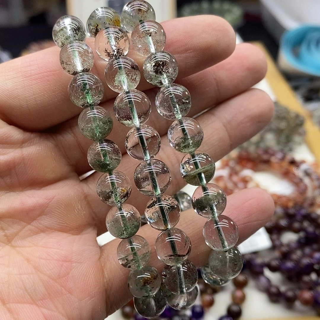 水晶手链未镶嵌多样性发货发一条