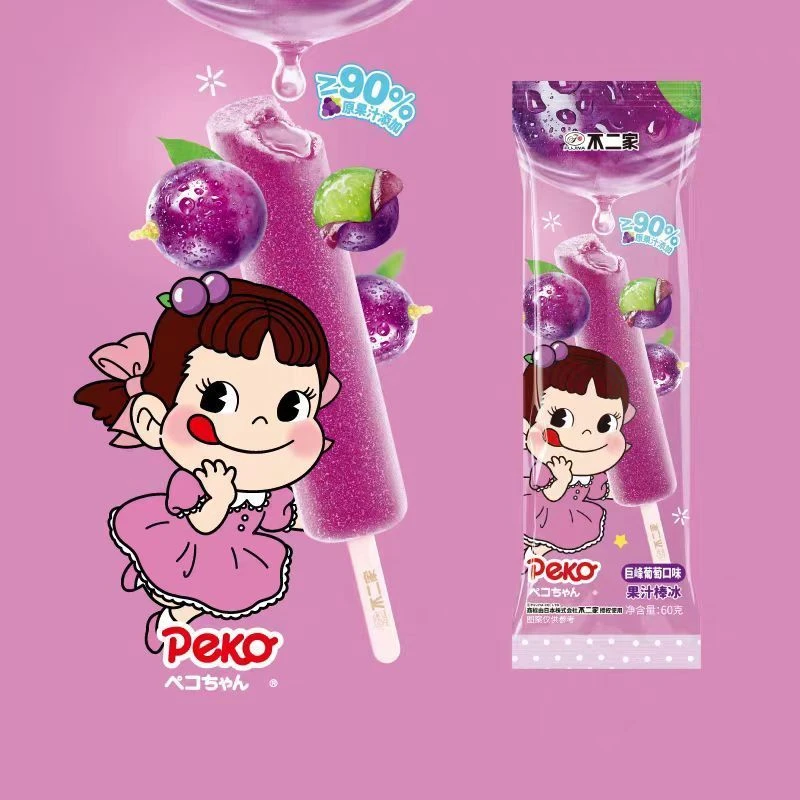 不二家巨峰葡萄果汁棒冰网红雪糕