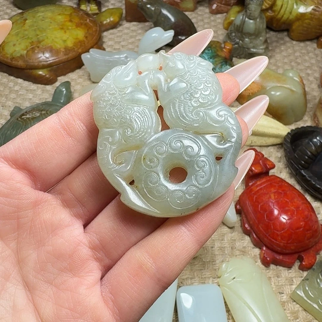 白玉菩提吊坠挂件