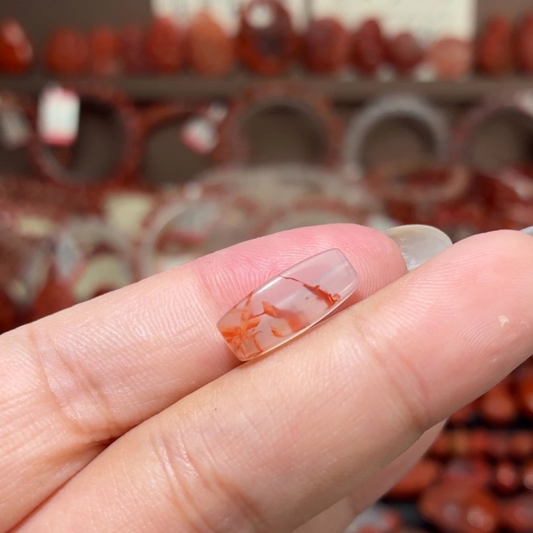 南红玛瑙未镶嵌颈饰6咪➕勒子