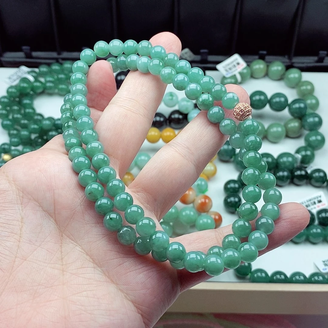 翡翠未镶嵌毛衣链