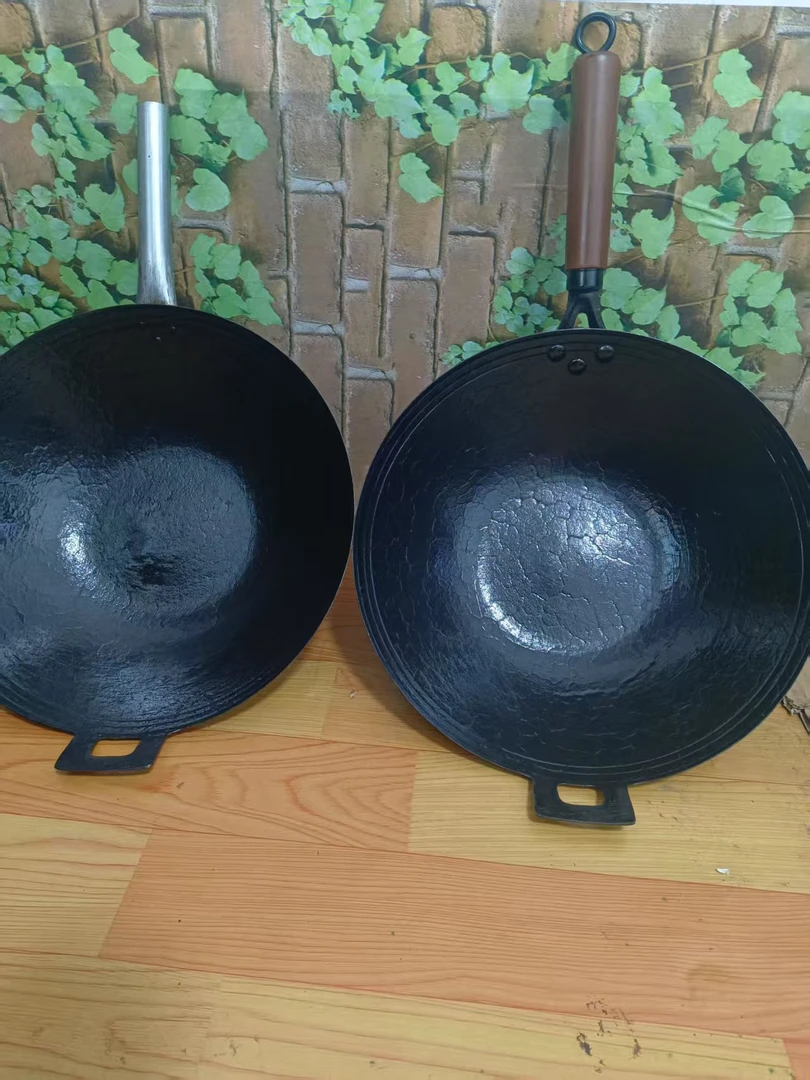 贵州铁锅家用电磁炉锅炒锅炒菜老式妈妈鹅妈妈早期贵州老式铁锅