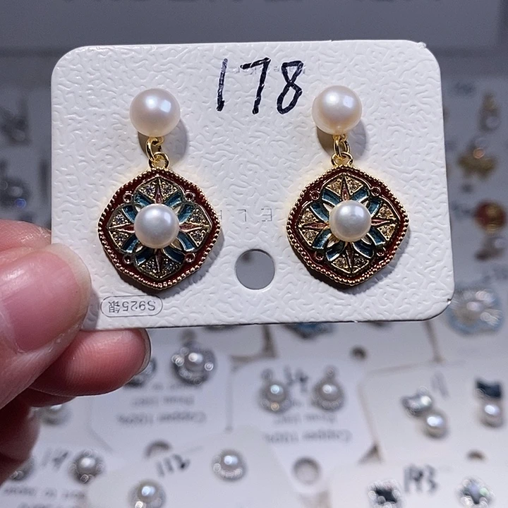 耳饰未镶嵌淡水珍珠