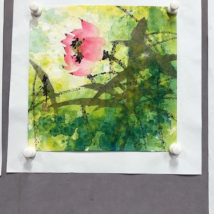 国画亲笔手绘放心去藏