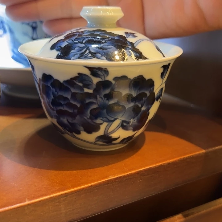 景土造物柴窑仿明青花