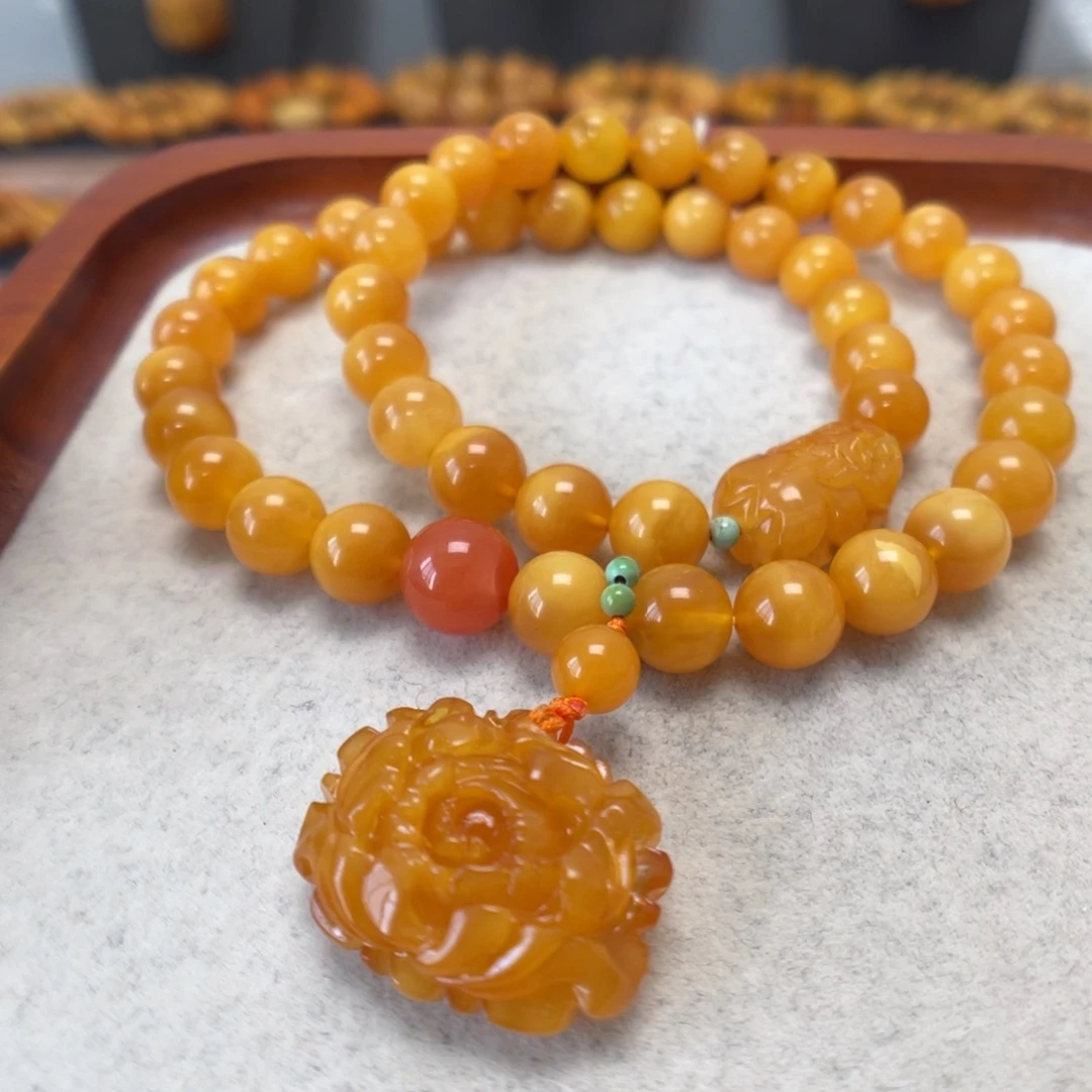 蜜蜡未镶嵌手串蜜蜡