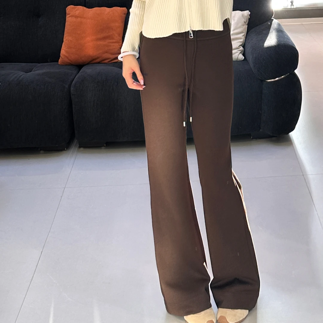 高腰微喇运动休闲裤女提臀塑形百搭显瘦秋季新款