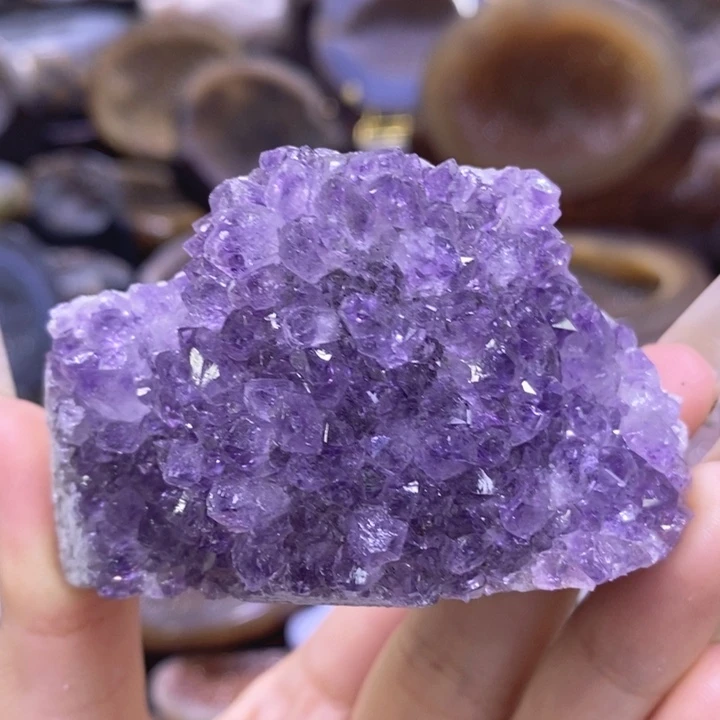 未镶嵌珠宝半成品紫晶紫晶小山