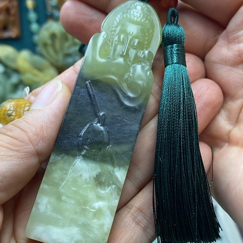 【闪购商品】蛇纹石玉未镶嵌手把件