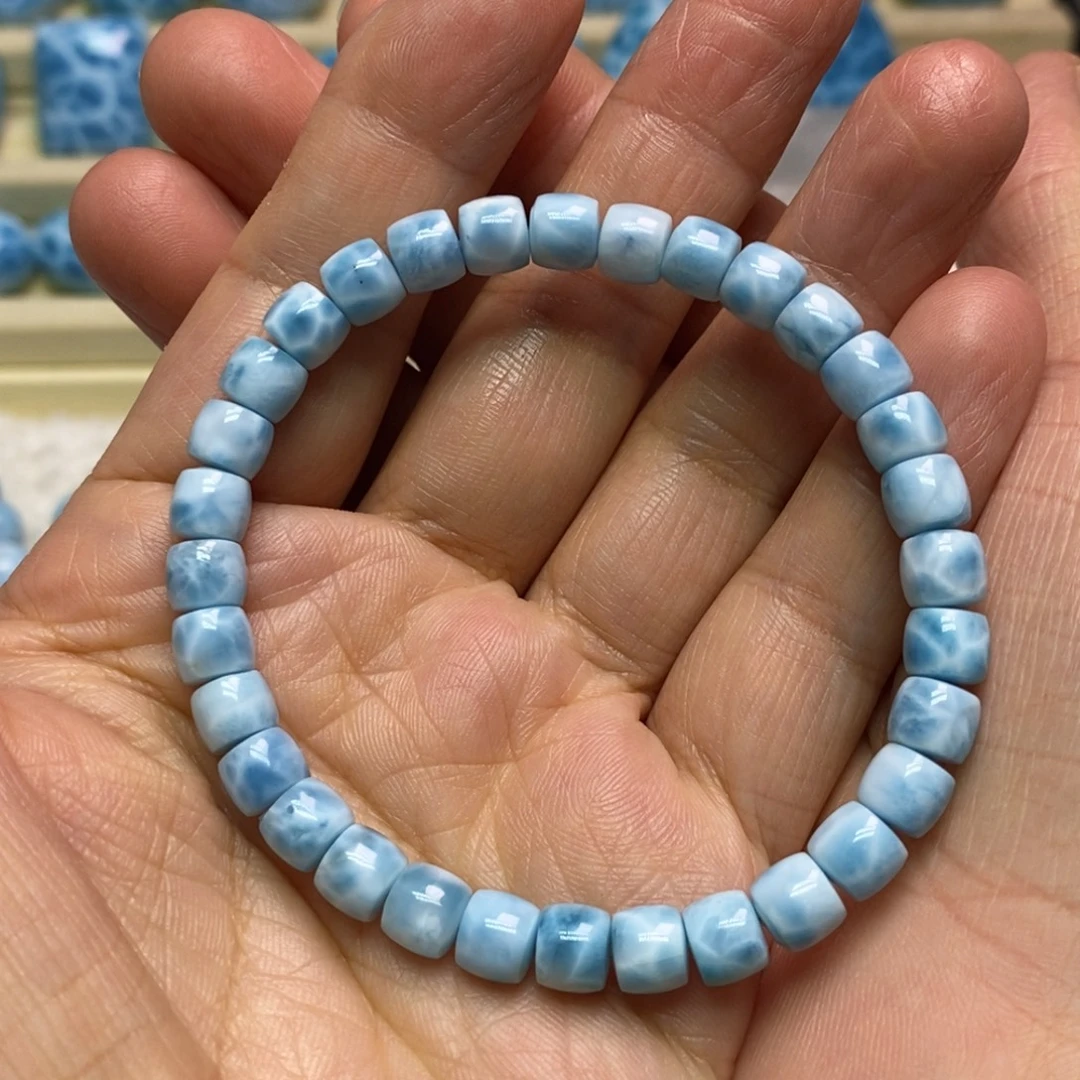 未镶嵌针钠钙石（海纹石）手链