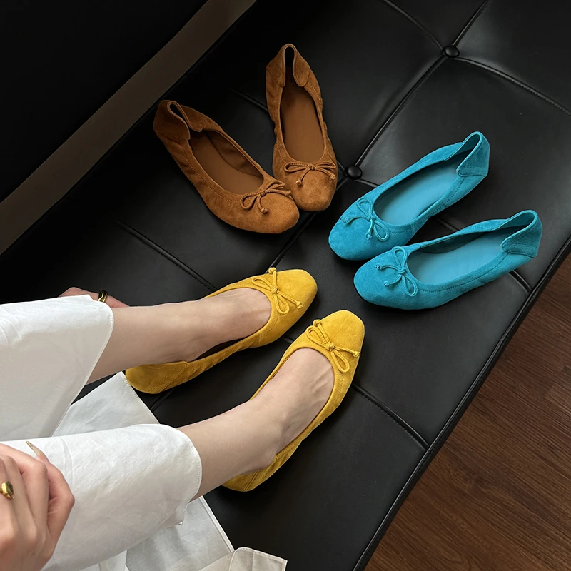 女款爆款2025新款高级外出游舒适百搭单鞋科二练车专用平底浅口鞋