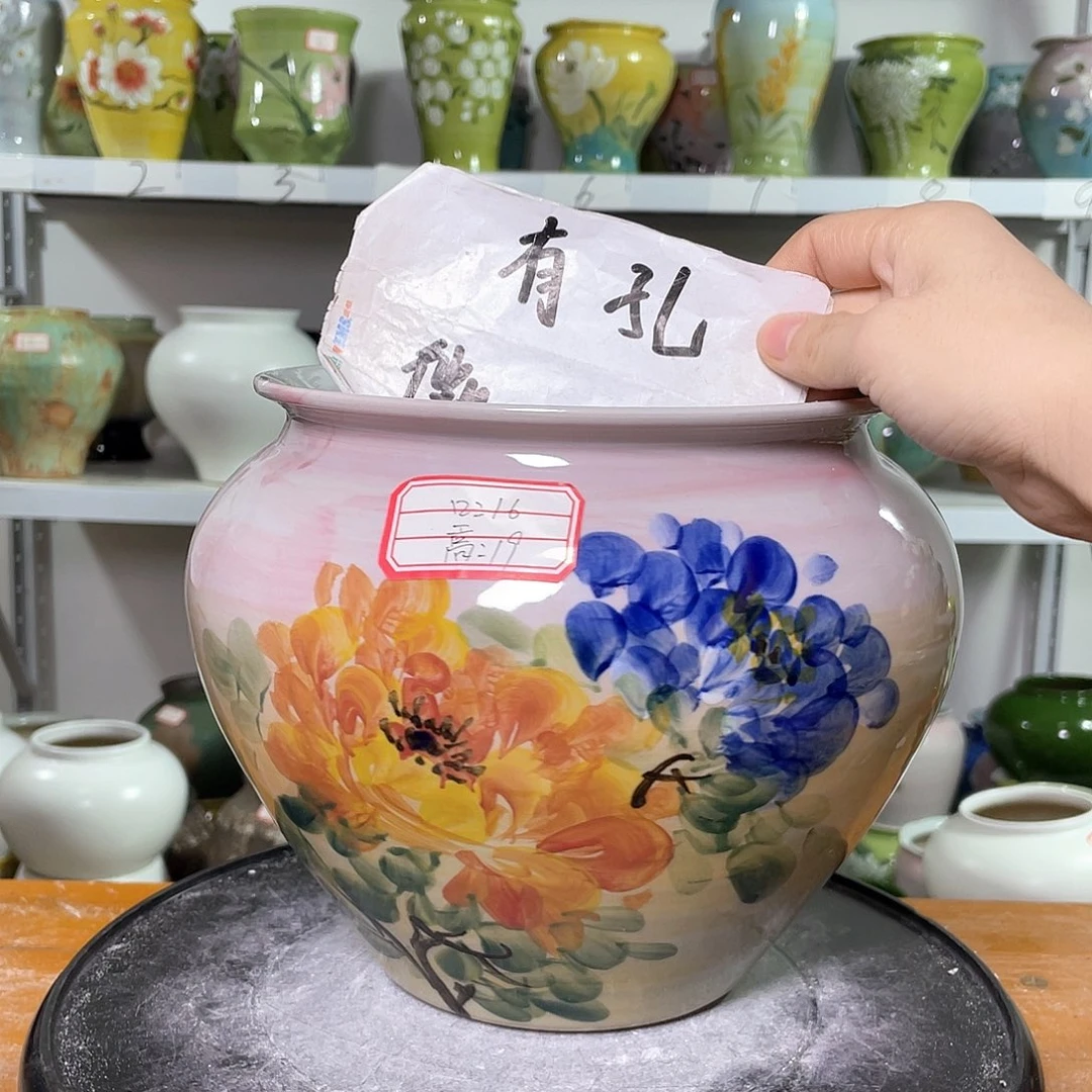 景德镇陶瓷花盆花器暇256