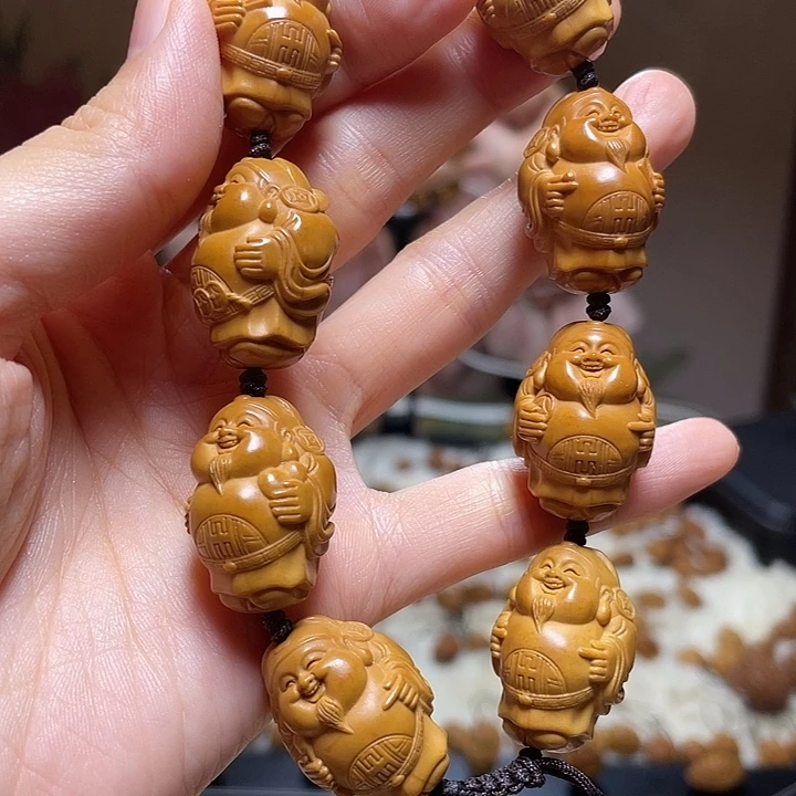 橄榄核手串/手链黄胖财神