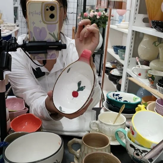 瓷高温瓷釉下彩调料碟