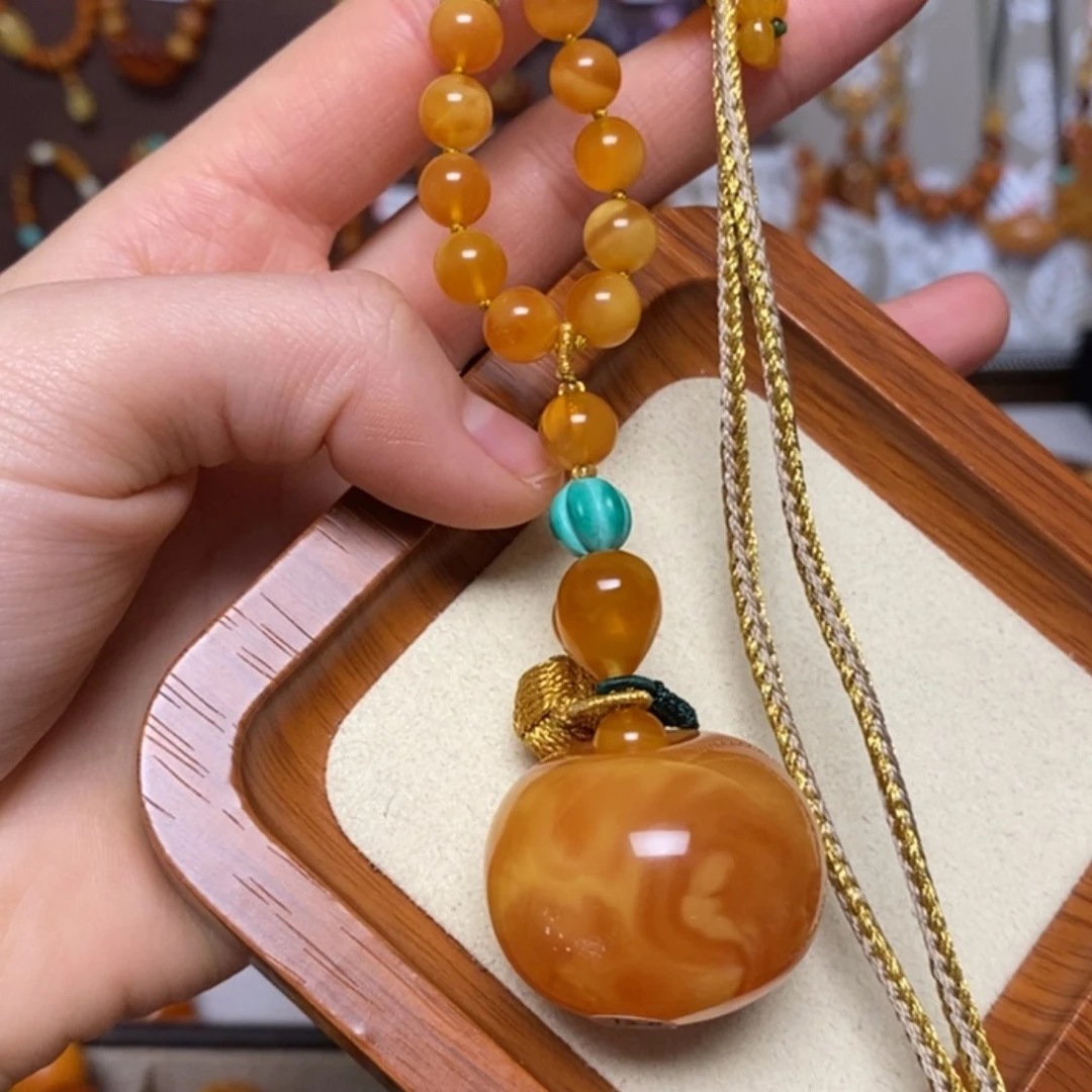 【闪购商品】蜜蜡颈饰未镶嵌项链