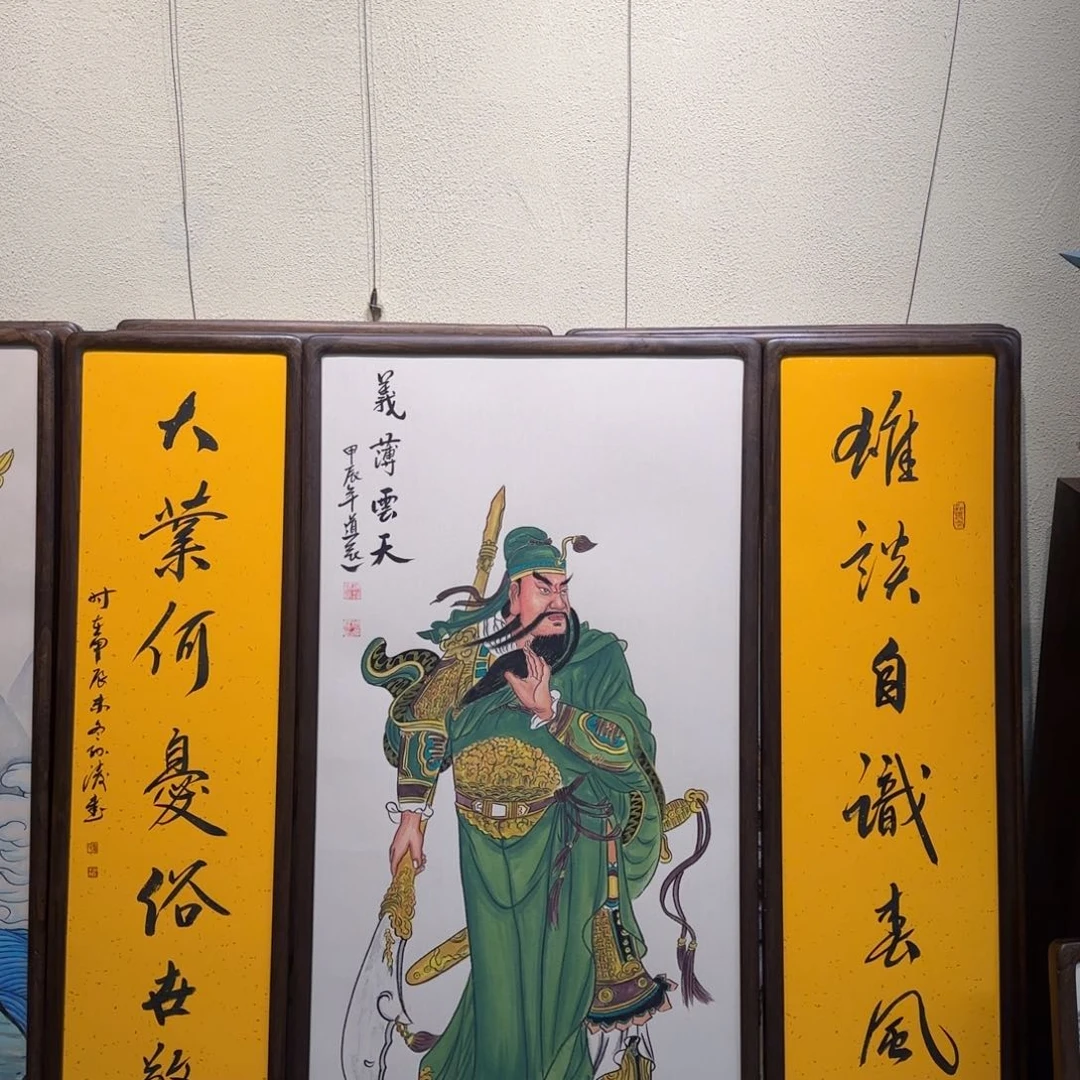 国画海****】阿冲手绘钟馗