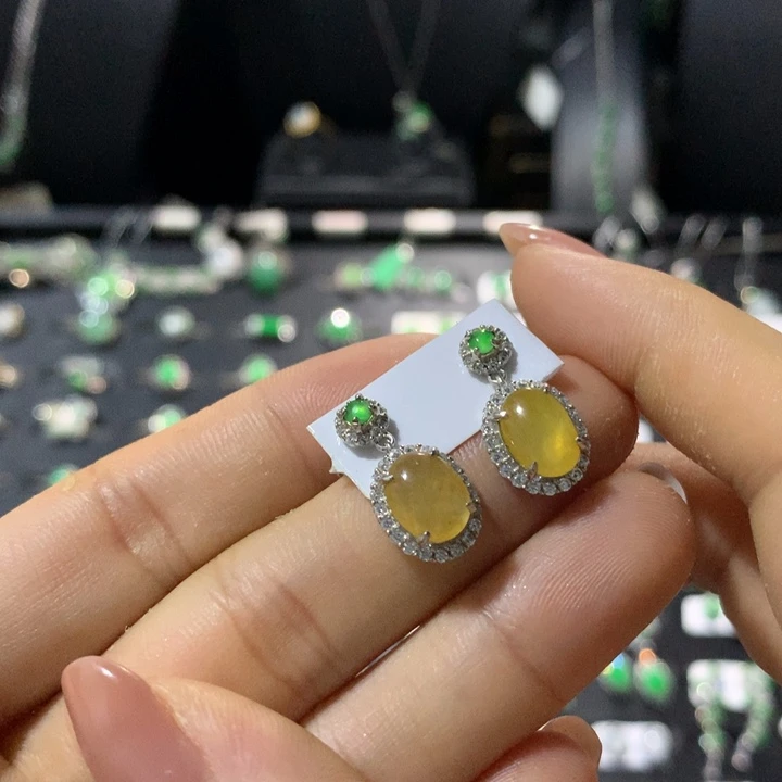 翡翠银S925镶嵌戒指