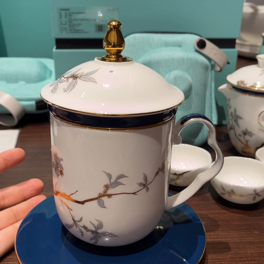 瓷片丹桂飘香盖杯合格品