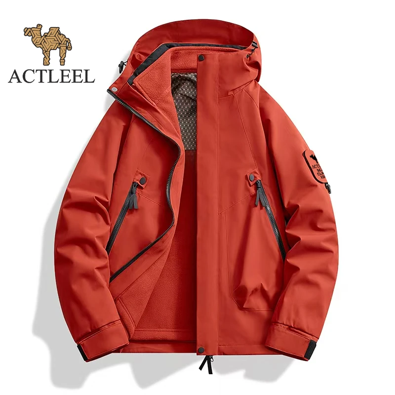 ACTLEEL【美洲户外】冲锋衣三合一运动户外休闲防水加绒防风透气