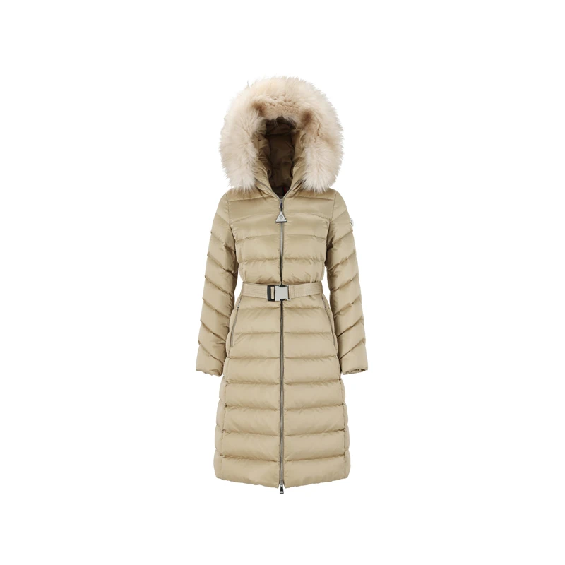 未使用 MONCLER 盟可睐 女士长款鹅绒连帽羽绒服1C00035 59685