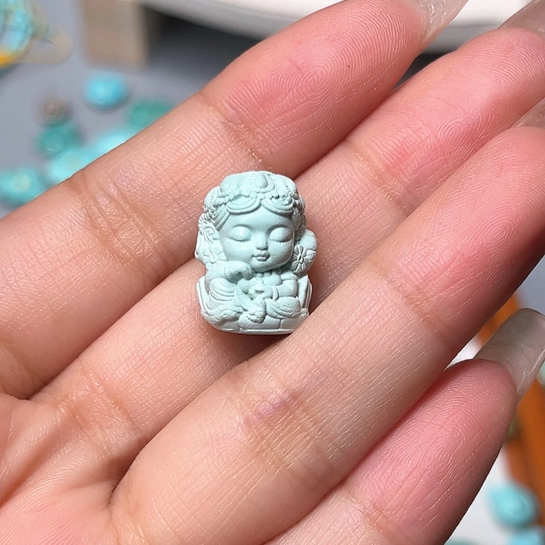 未镶嵌绿松石珠宝半成品