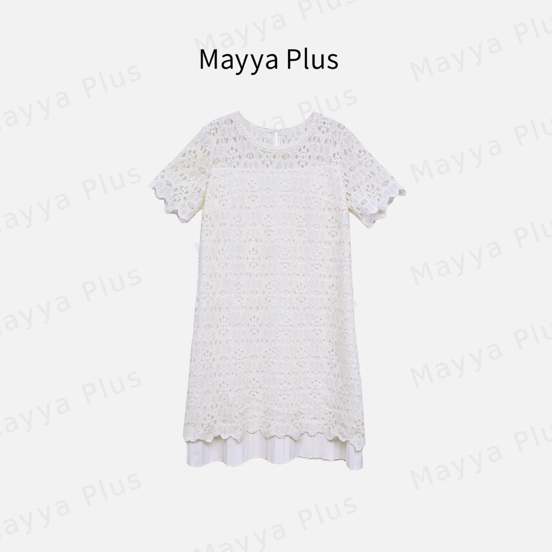 【夏洛】Mayya Plus麦芽定制轻奢气质显瘦欧若风连衣裙32519272
