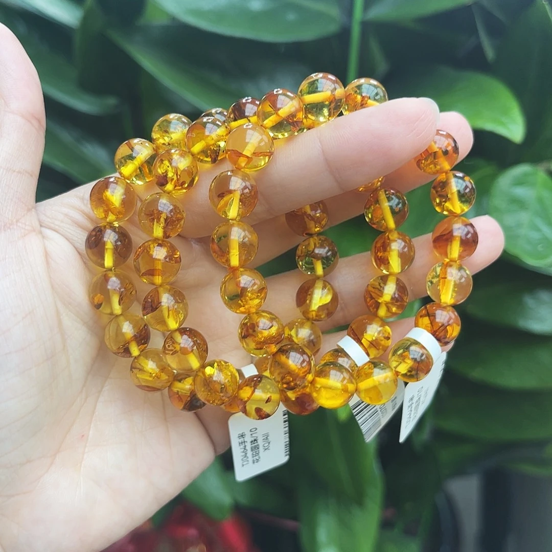 琥珀未镶嵌手链10 m多样性发其一