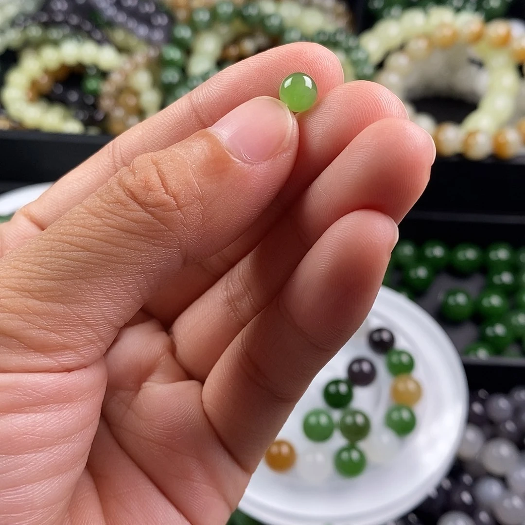 手链未镶嵌和田玉（碧玉）