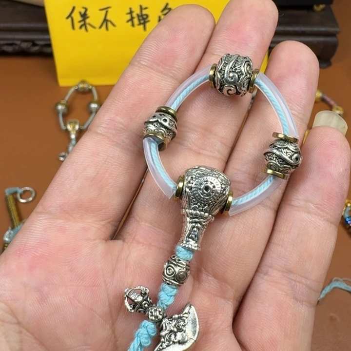 合成碳硅石铜合金文玩配饰悟空套