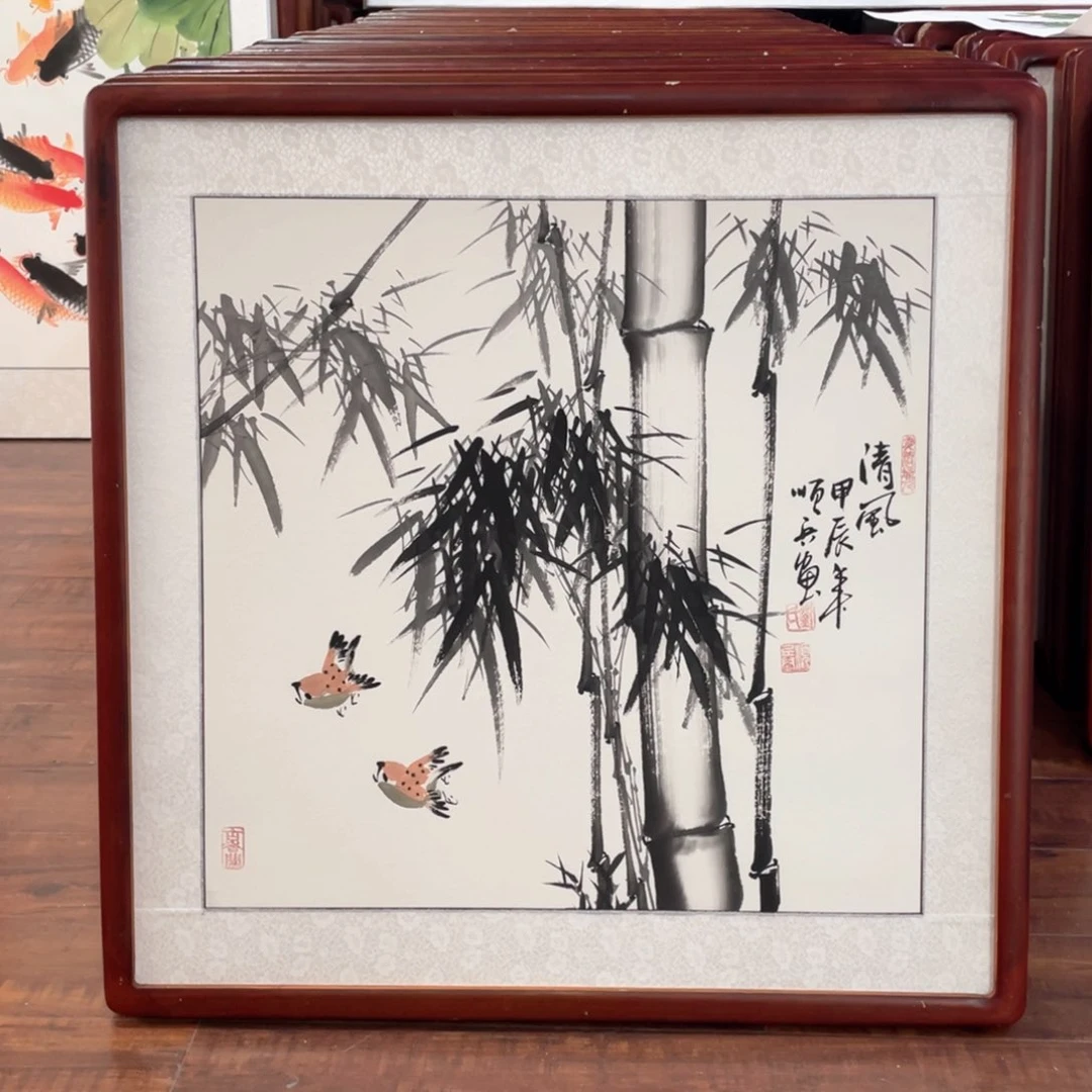 国画带框尺寸63*63厘米