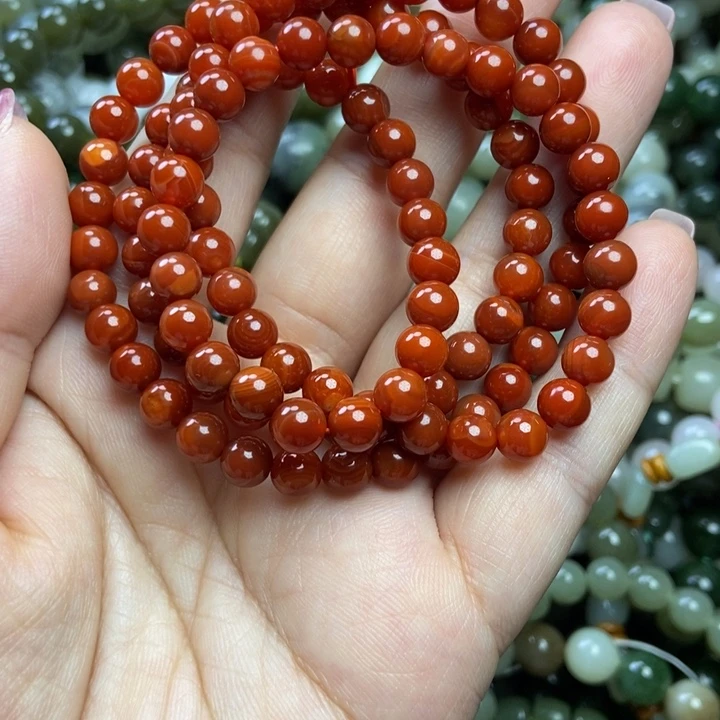 透闪石质玉未镶嵌手链卡6