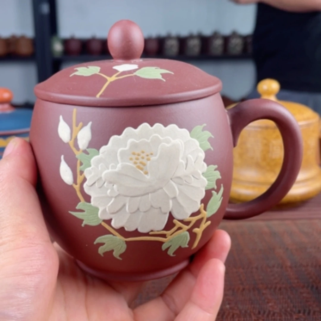 【闪购商品】茶杯紫砂宜兴原矿紫砂盖杯微瑕