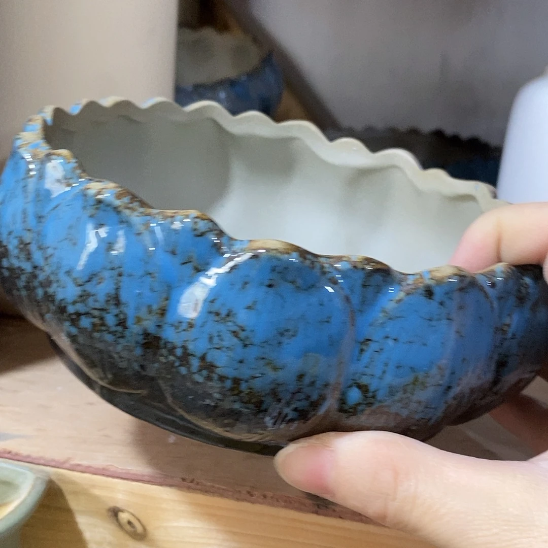 杯子陶盆有孔 瑕疵介意勿拍