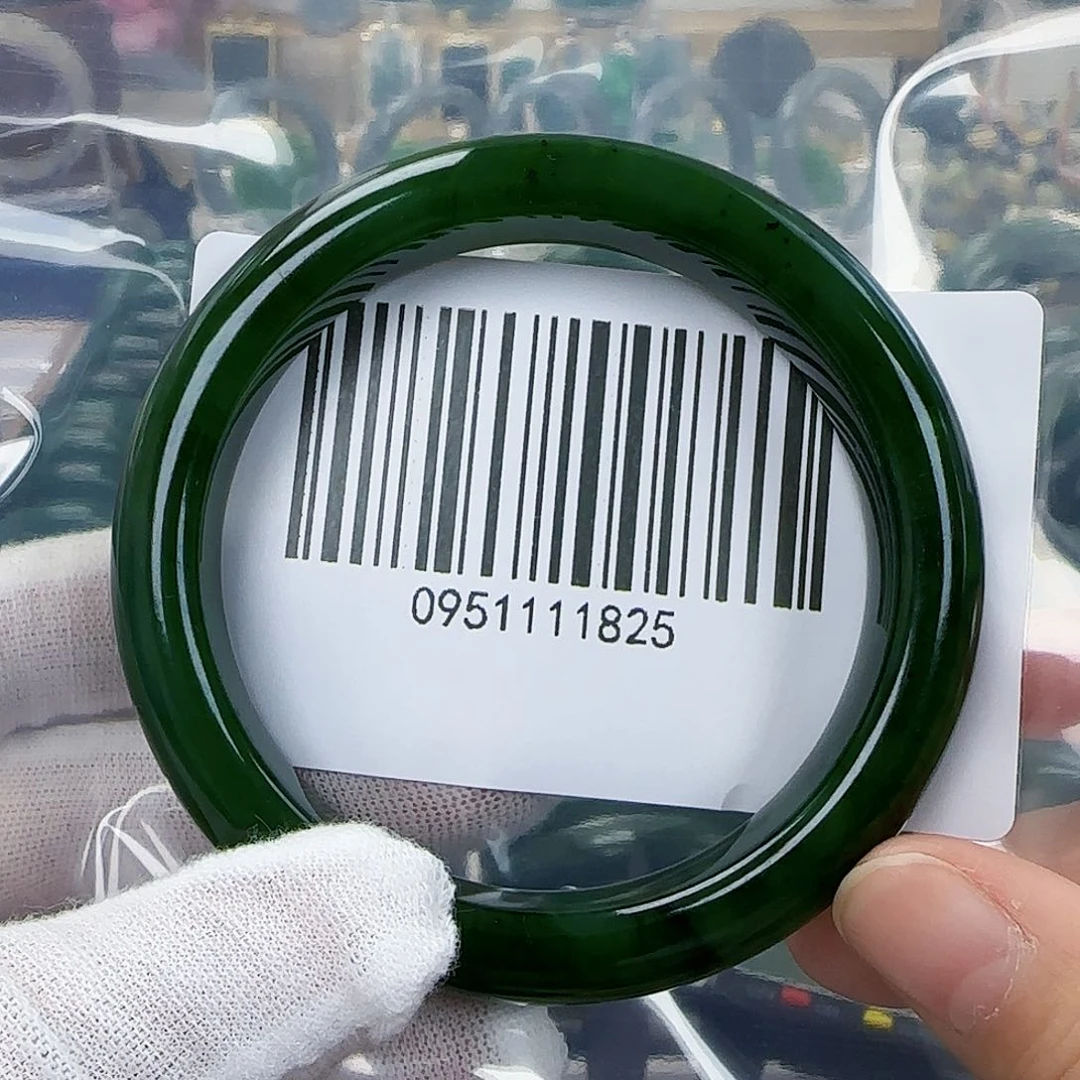 和田玉（碧玉）手镯未镶嵌包容5859