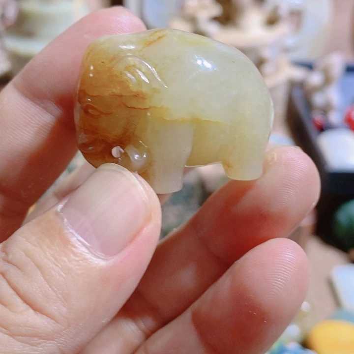白***哥银S925镶嵌和田玉（糖玉）挂件