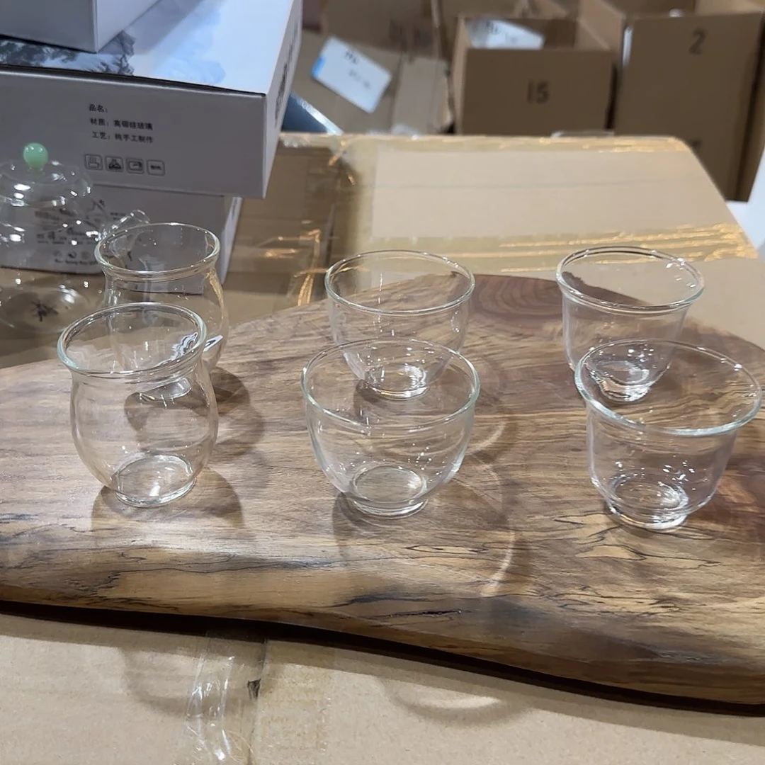 872号玻璃主人杯6只微瑕