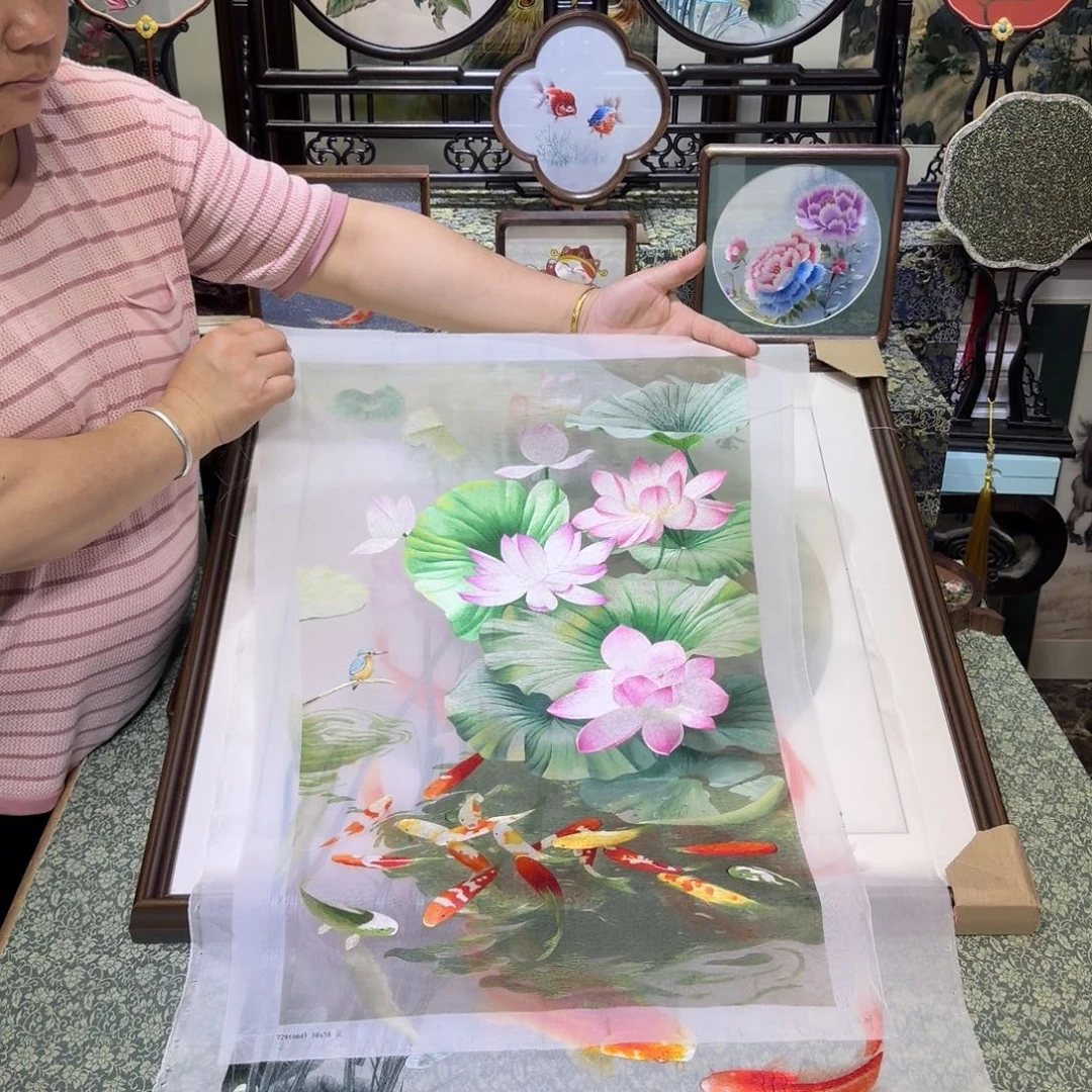 刺绣手工苏绣工艺制作技艺精湛