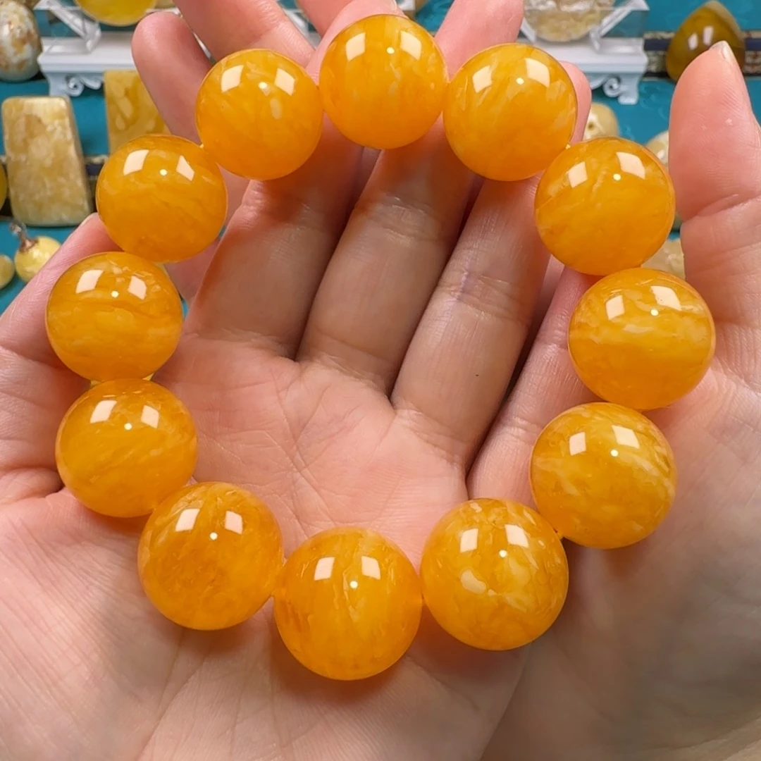 未镶嵌琥珀手链蜜蜡