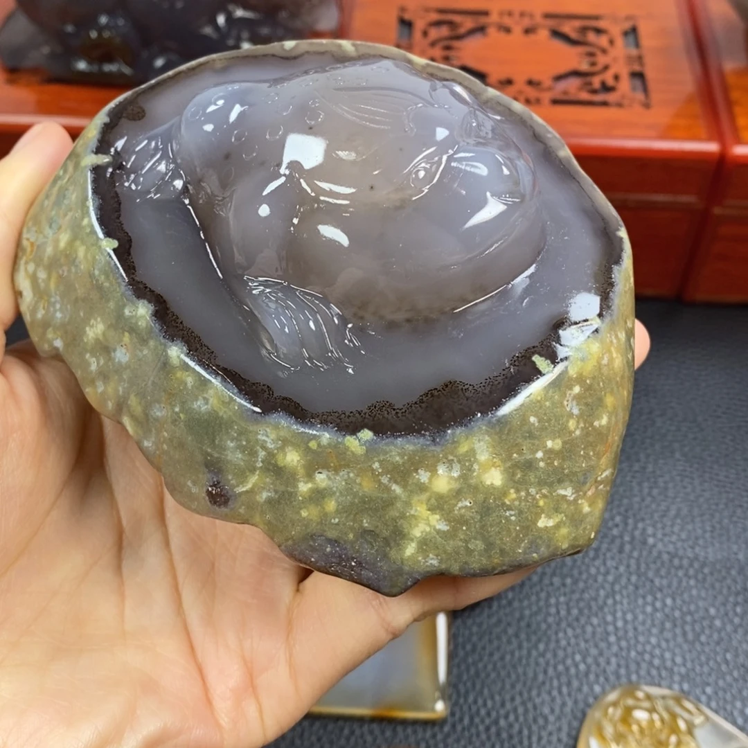 玛瑙/玉髓未镶嵌摆件