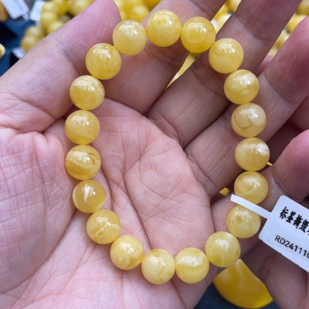 琥珀裸石未镶嵌琥珀蜜蜡10m m