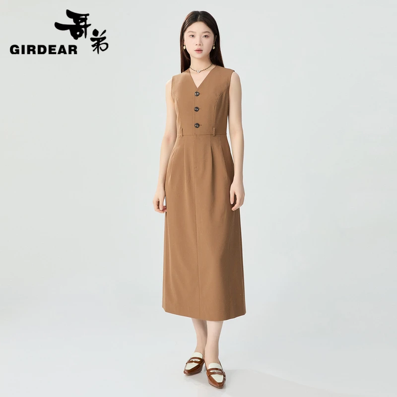 哥弟马甲式连衣裙1500526长款