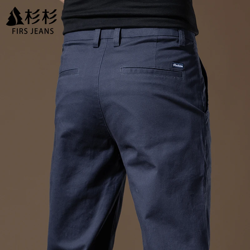 FIRS JEANS杉杉休闲裤男款秋季男士宽松百搭男裤商务直筒长裤子男