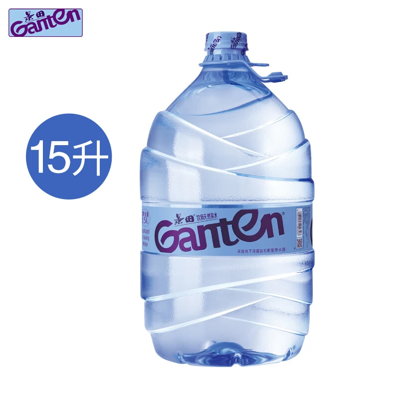 景田饮用天然泉水15L/桶 一次性桶装家用泡茶水